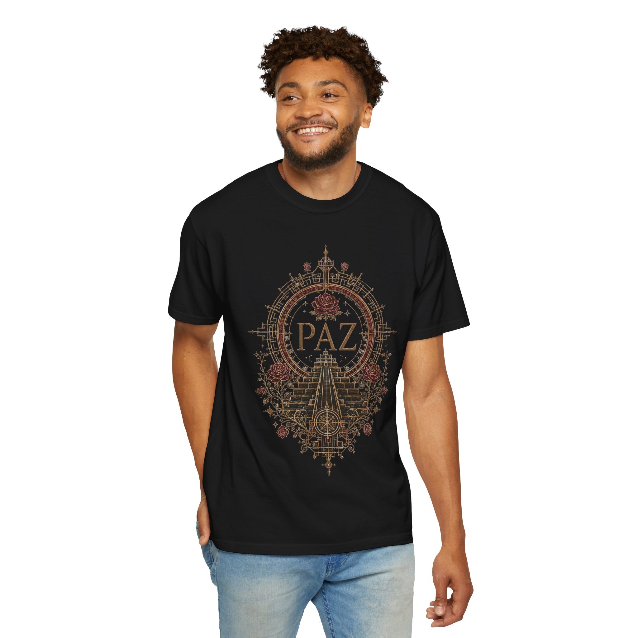 PAZ Burgundy Crest Garment-Dyed Tee