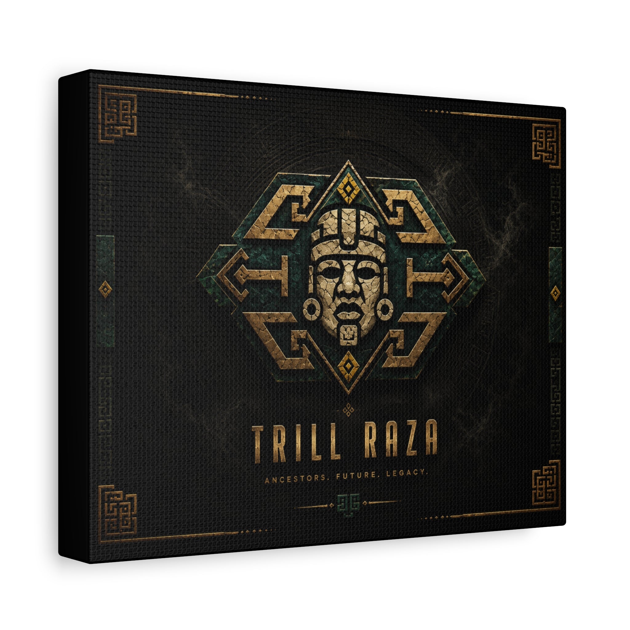 Trill Raza Ancestral Mask Matte Canvas Wall Art
