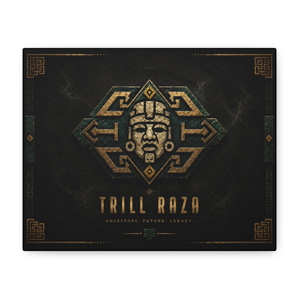 Trill Raza Ancestral Mask Matte Canvas Wall Art