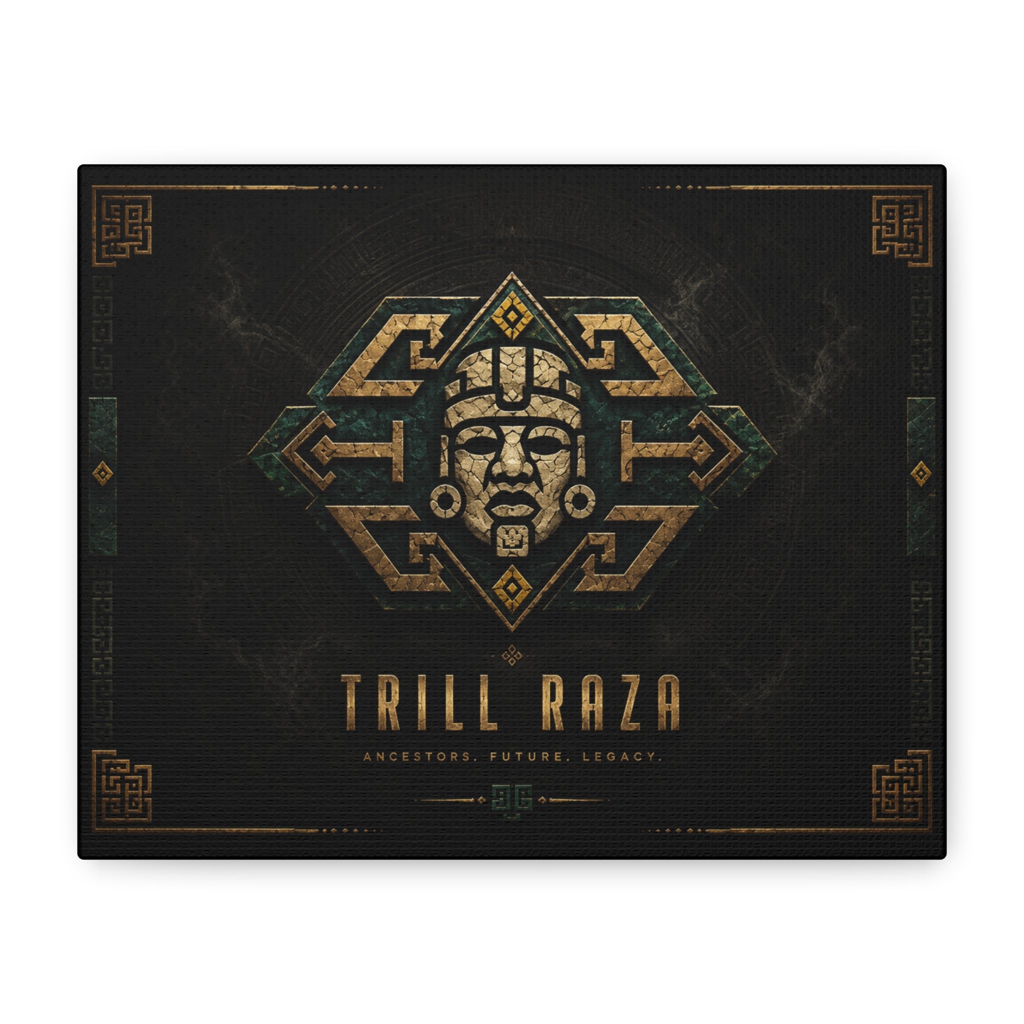 Trill Raza Ancestral Mask Matte Canvas Wall Art