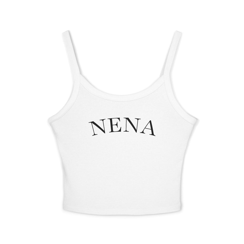 NENA Spaghetti Strap Tank Top – Raza-Inspired Muchachas White Tee Tribute