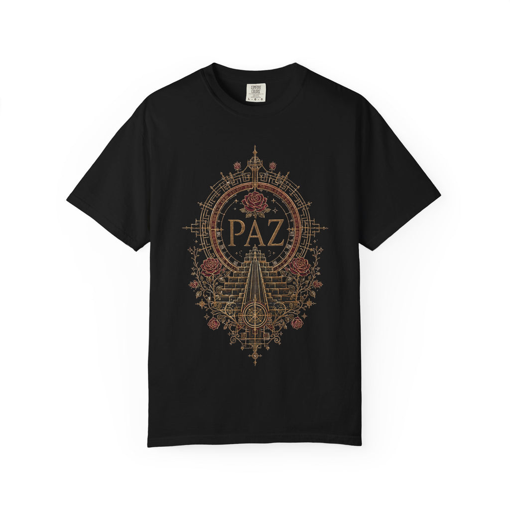 PAZ Burgundy Crest Garment-Dyed Tee