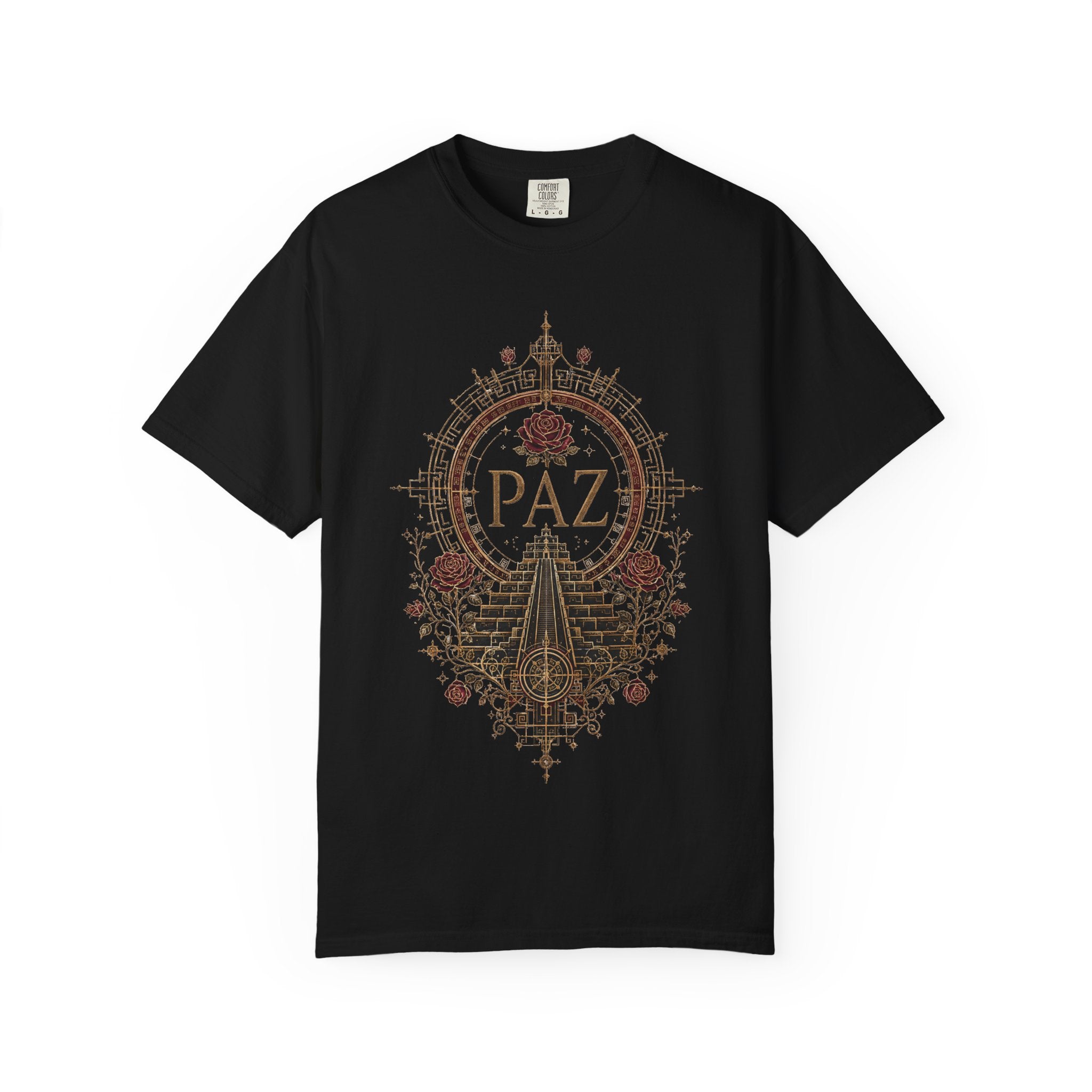 PAZ Burgundy Crest Garment-Dyed Tee