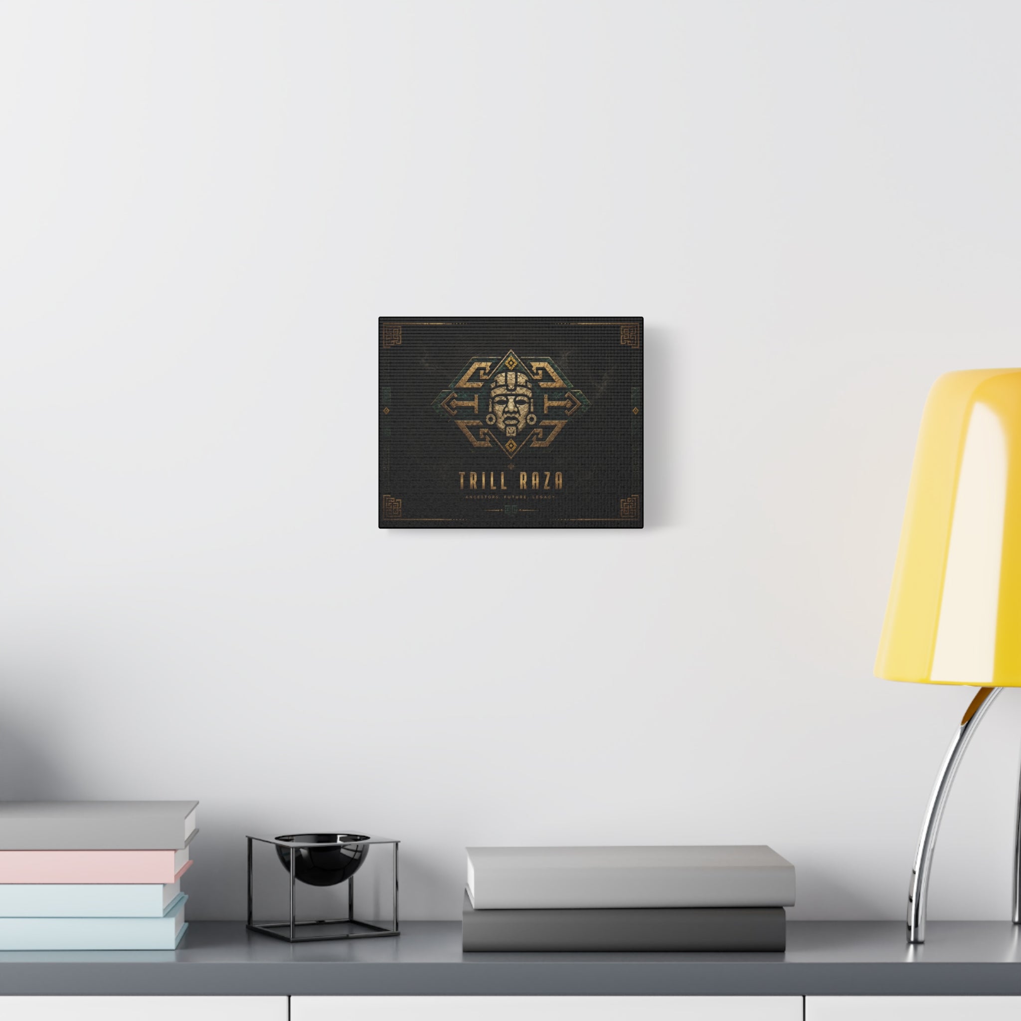 Trill Raza Ancestral Mask Matte Canvas Wall Art